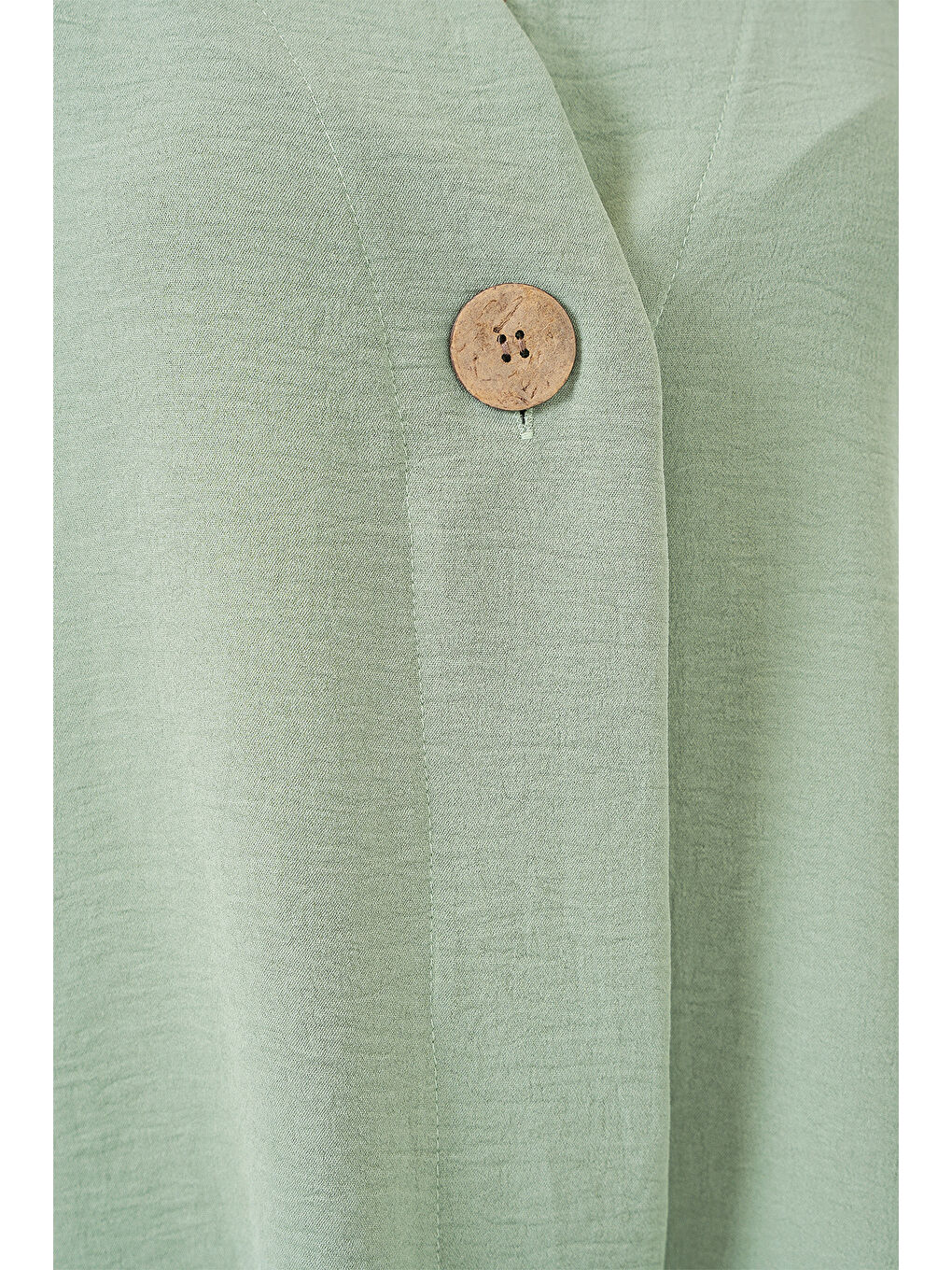 Yeşil Kadın Kısa Kol Oversize Kimono 5969 - Çağla-4