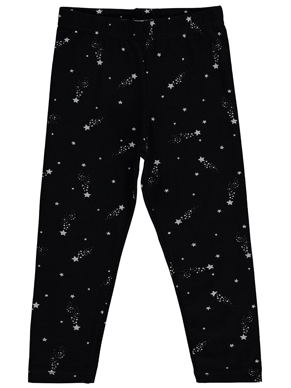 Girls Yıldızlı 2-5 Yaş Tayt - Siyah