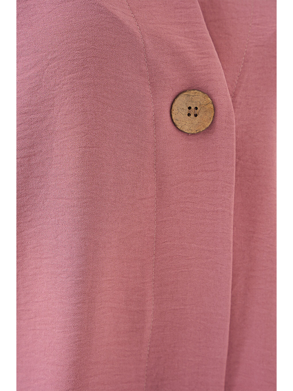 Pembe Kadın Kısa Kol Oversize Kimono 5969 - Gül Kurusu-4