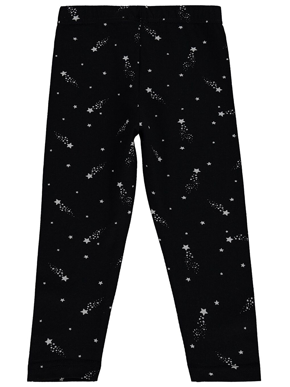 Girls Yıldızlı 2-5 Yaş Tayt - Siyah-1