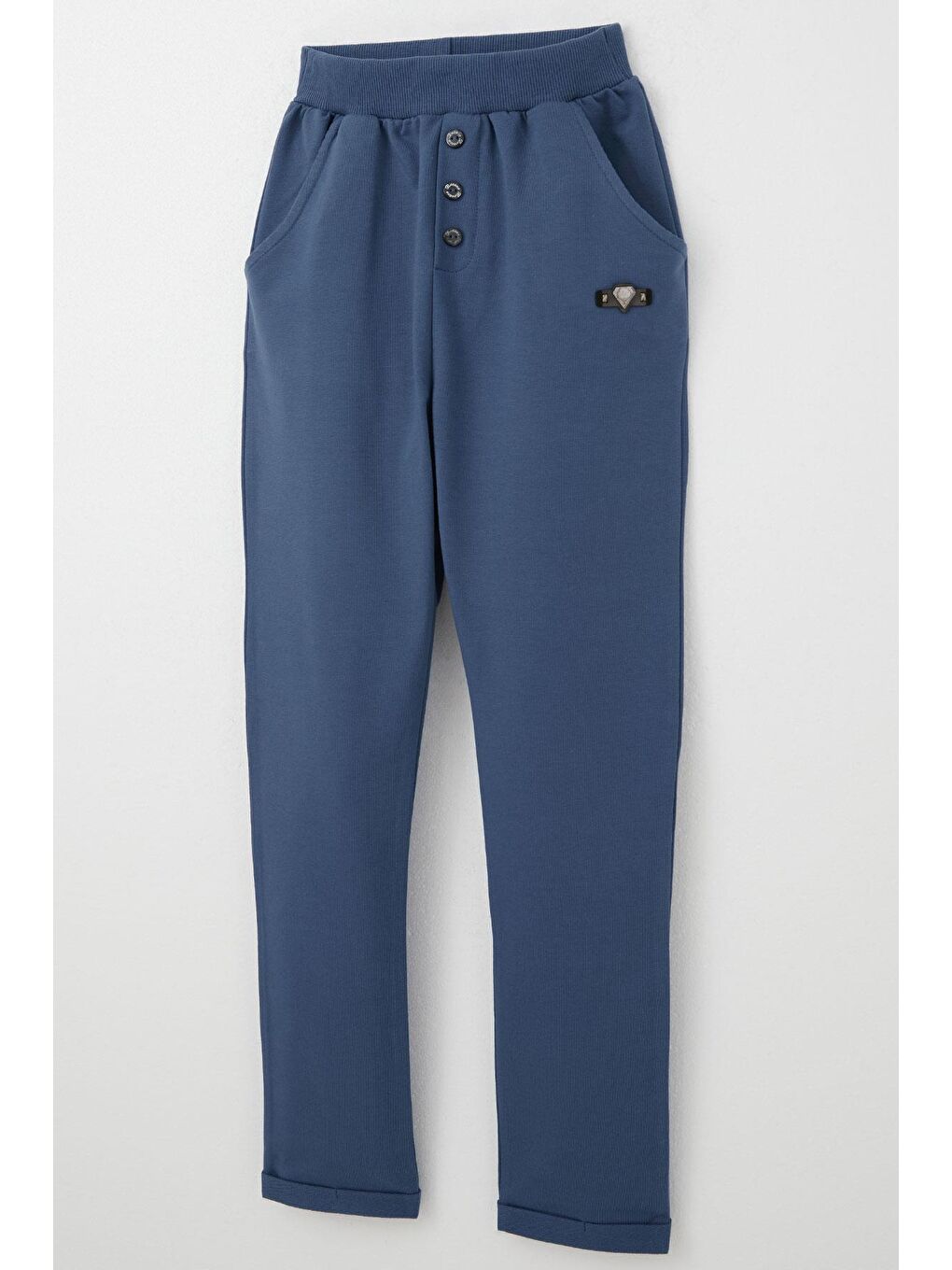 Erkek Çocuk Alt Armalı Düğme Aksesuarlı Cepli İndigo (4-7 Yaş)-2