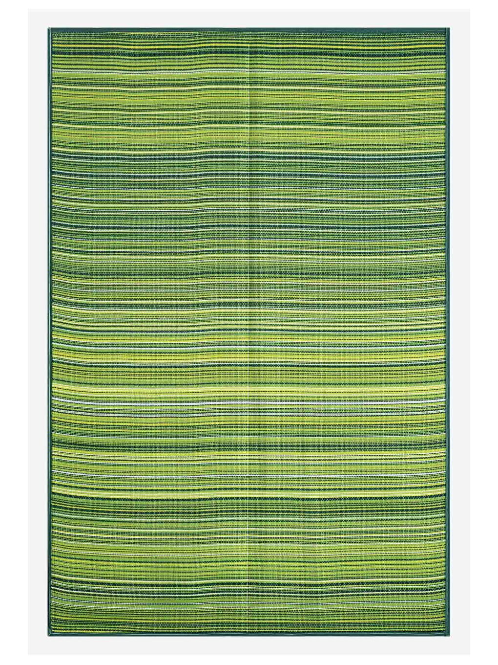 Yeşil Katlanabilir Plaj Kamp Piknik Bahçe Balkon Teras Hasır Halı Mat Savan Kilim Karavan Halısı-150x210-5