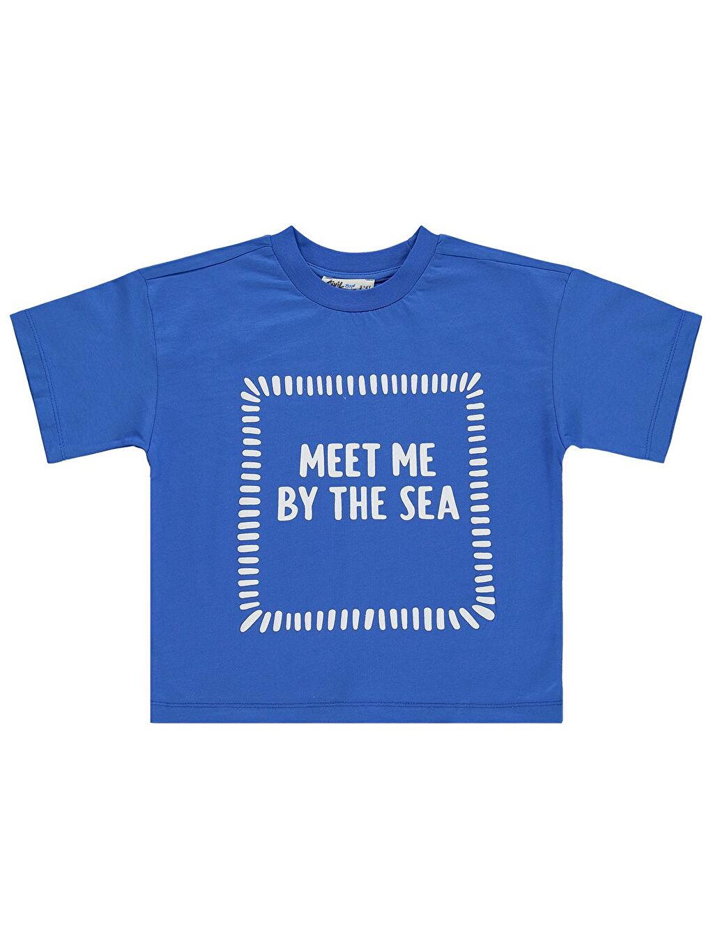 Boys Meet My By The Sea Baskılı 2'Li 3-9 Yaş Takım - Mavi-1
