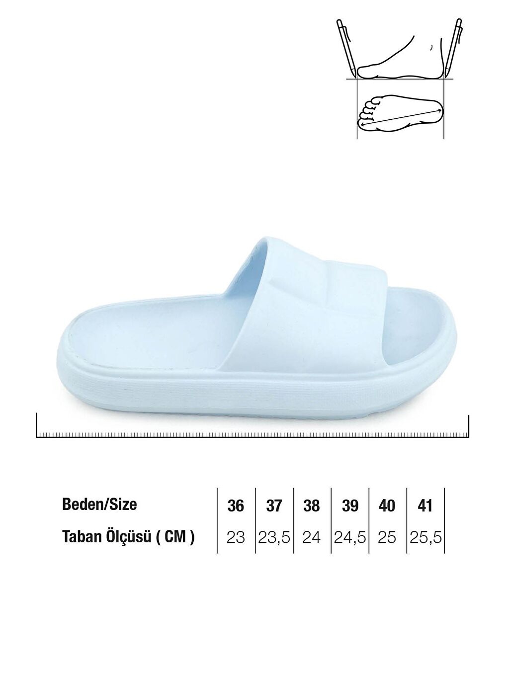 Mavi Kadın Yazlık Banyo Bahçe Havuz Terlik-1