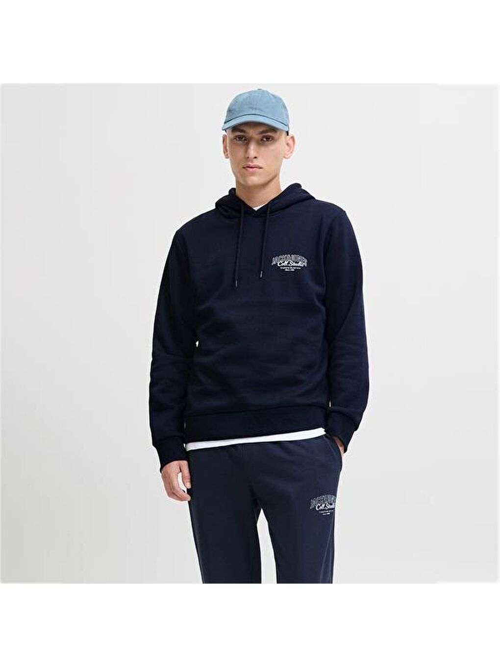 Jack&Jones Makoto Erkek Lacivert Kapüşonlu Sweatshirt-2