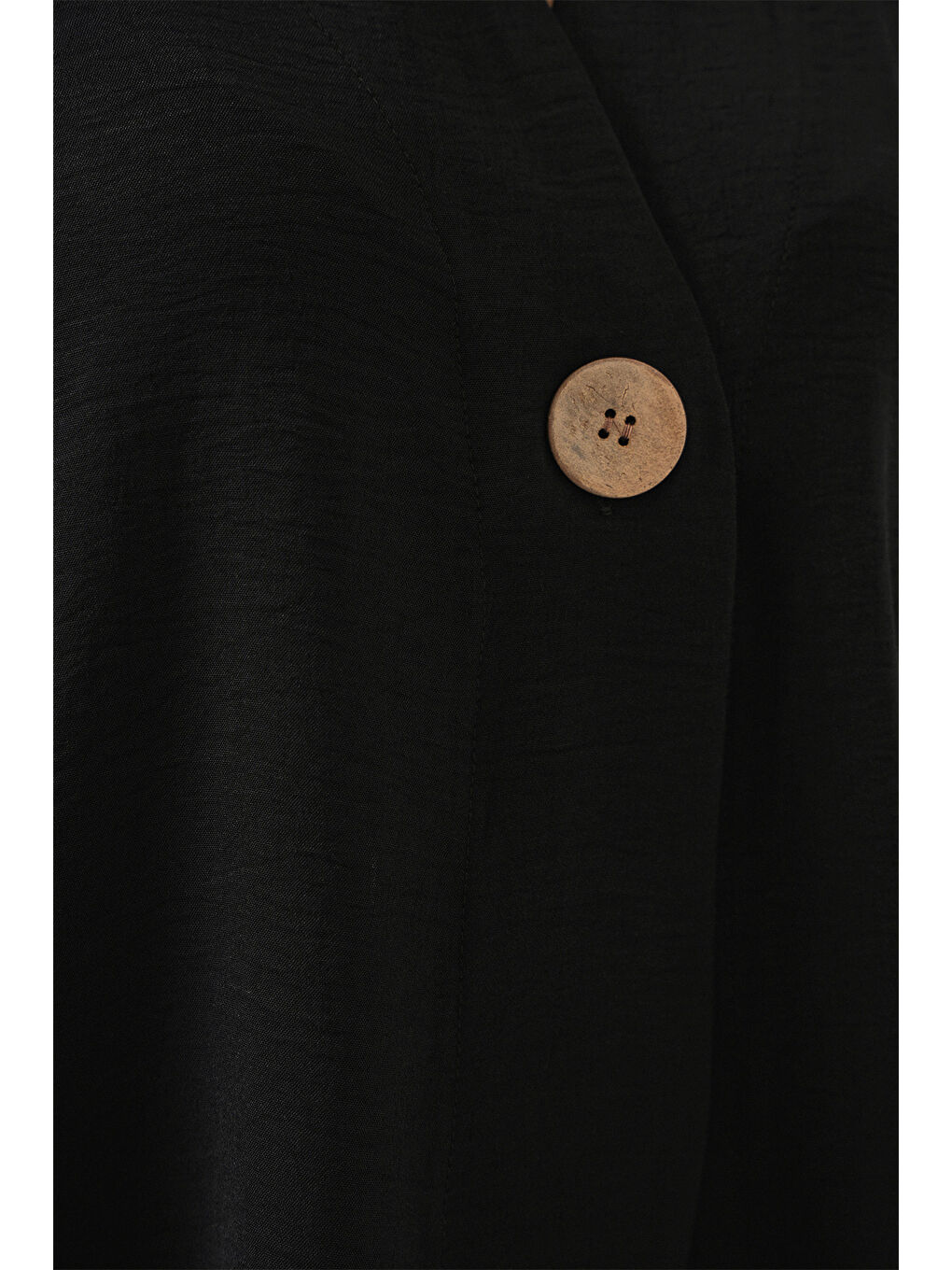 Kadın Kısa Kol Oversize Kimono 5969 - Siyah-4