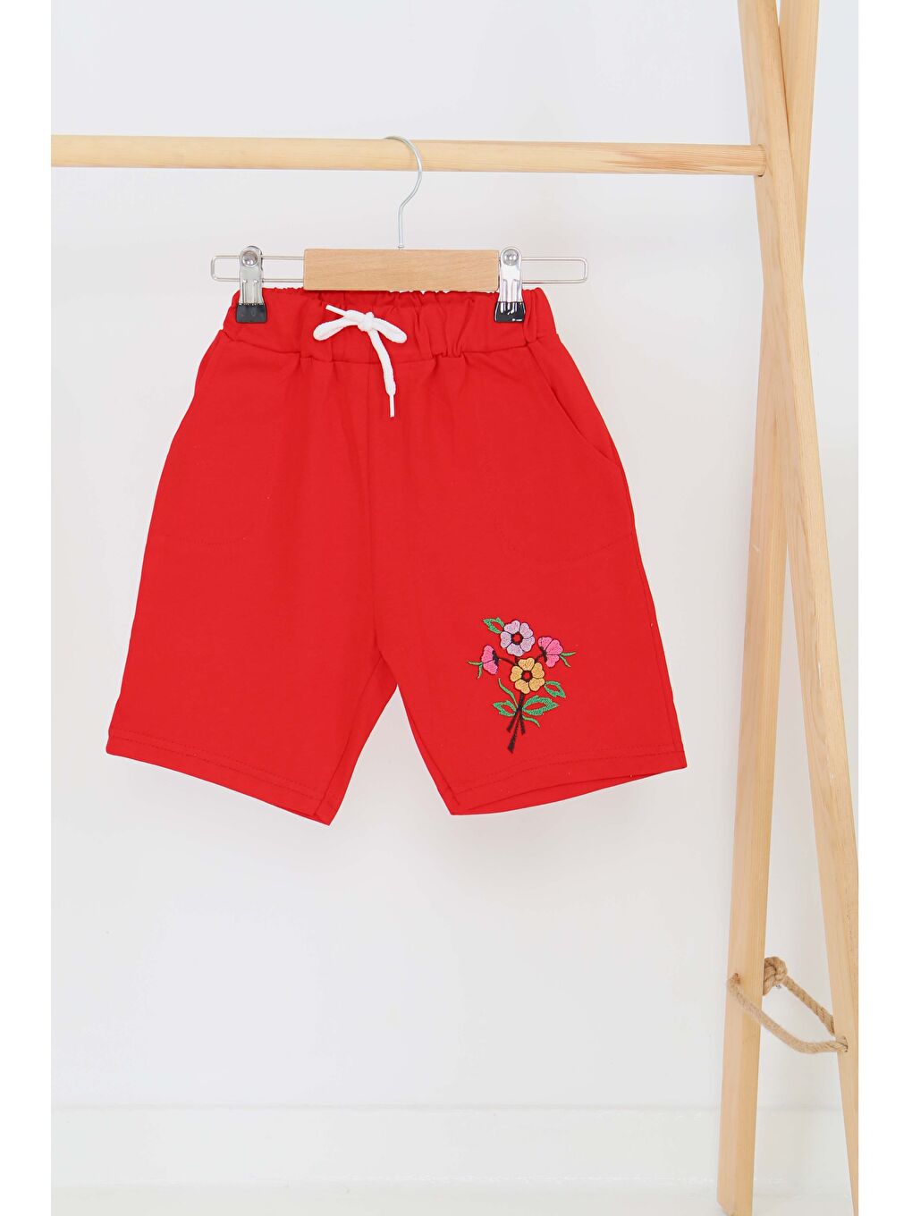 Kırmızı Kız Çocuk Kirmizi Baskılı Şort - 27331