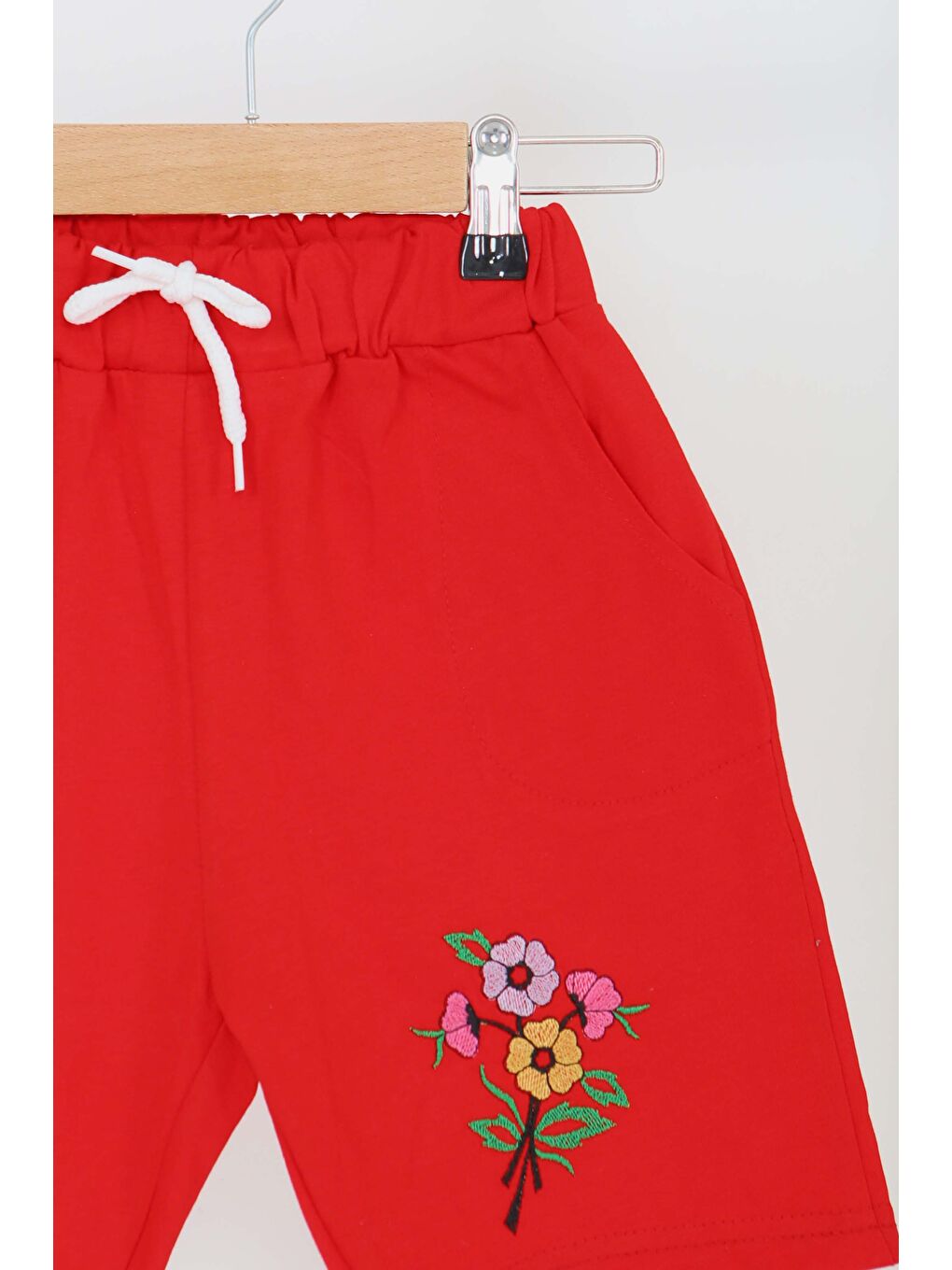 Kırmızı Kız Çocuk Kirmizi Baskılı Şort - 27331-1