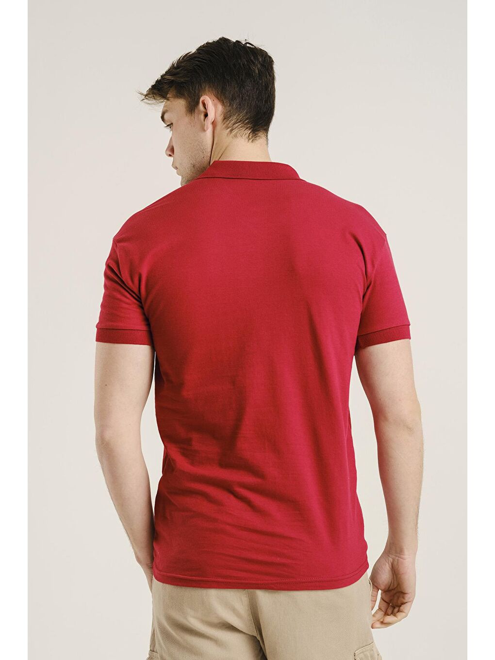 Kırmızı Alcott Polo Yaka Slim Fit Erkek Tişört-2