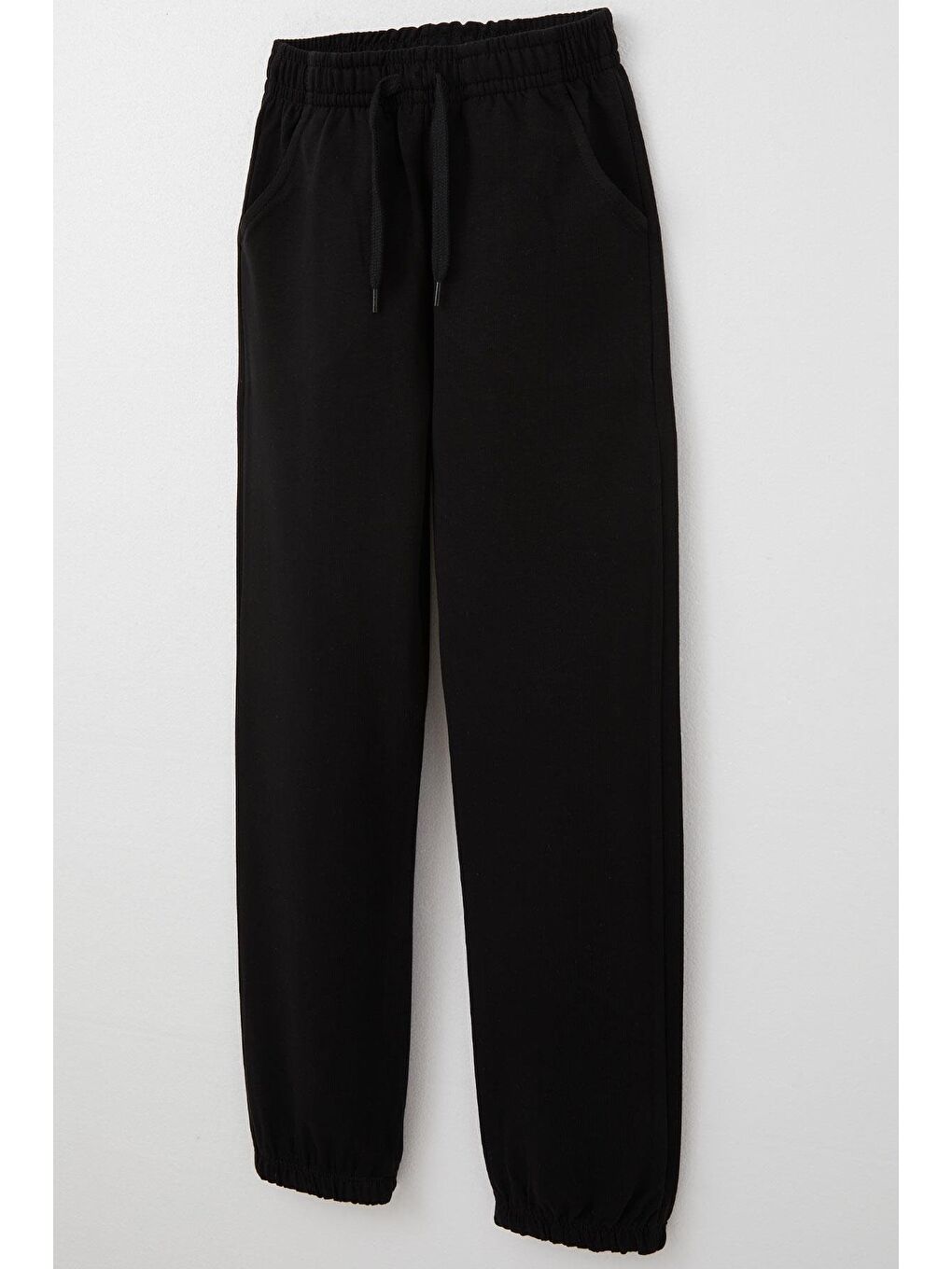 Erkek Çocuk Alt Bağcık Aksesuarlı Beli Paçası Lastikli Siyah (5-8 Yaş)-2