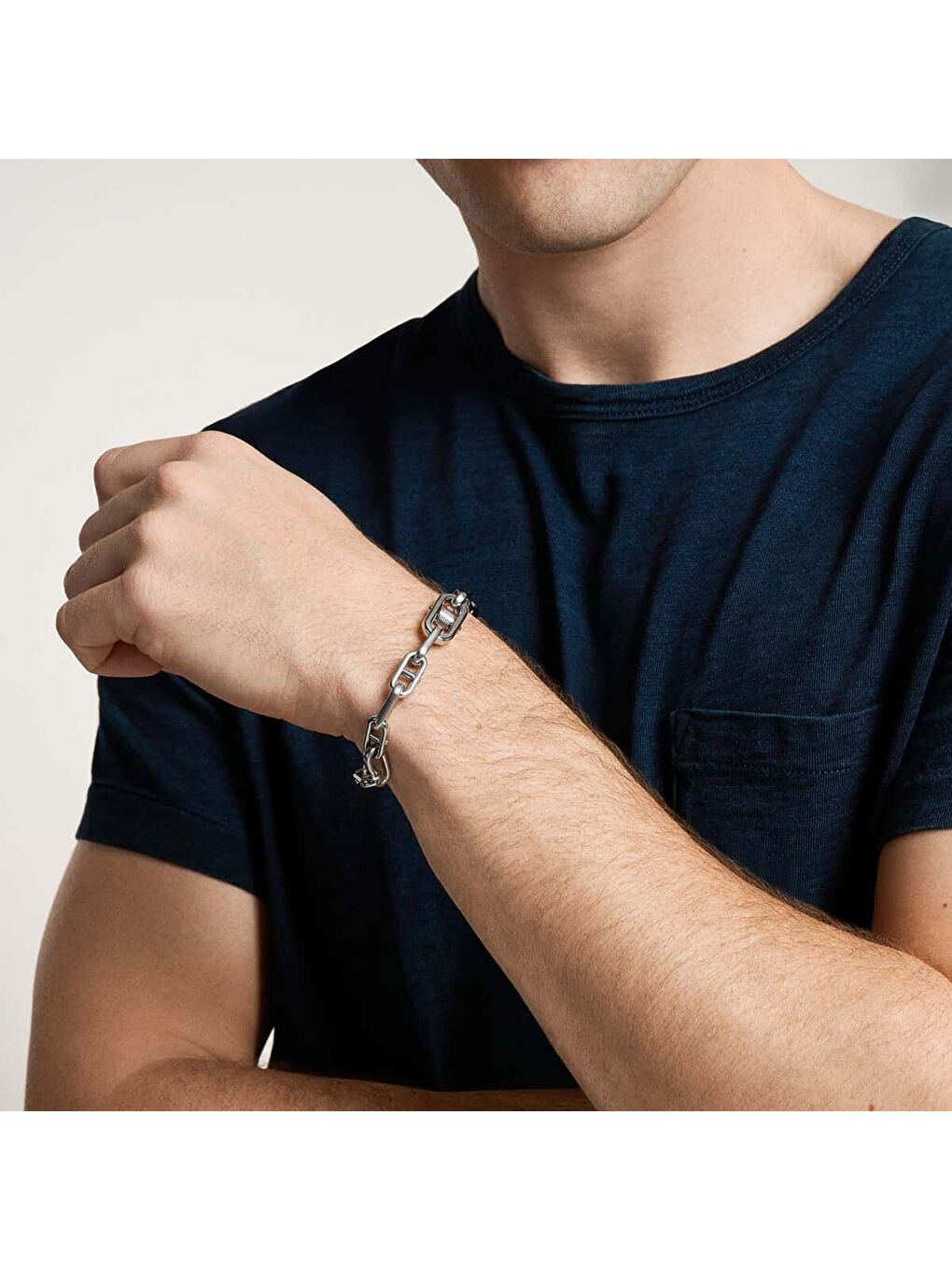 Gri JF04883-040 Erkek Bileklik-2