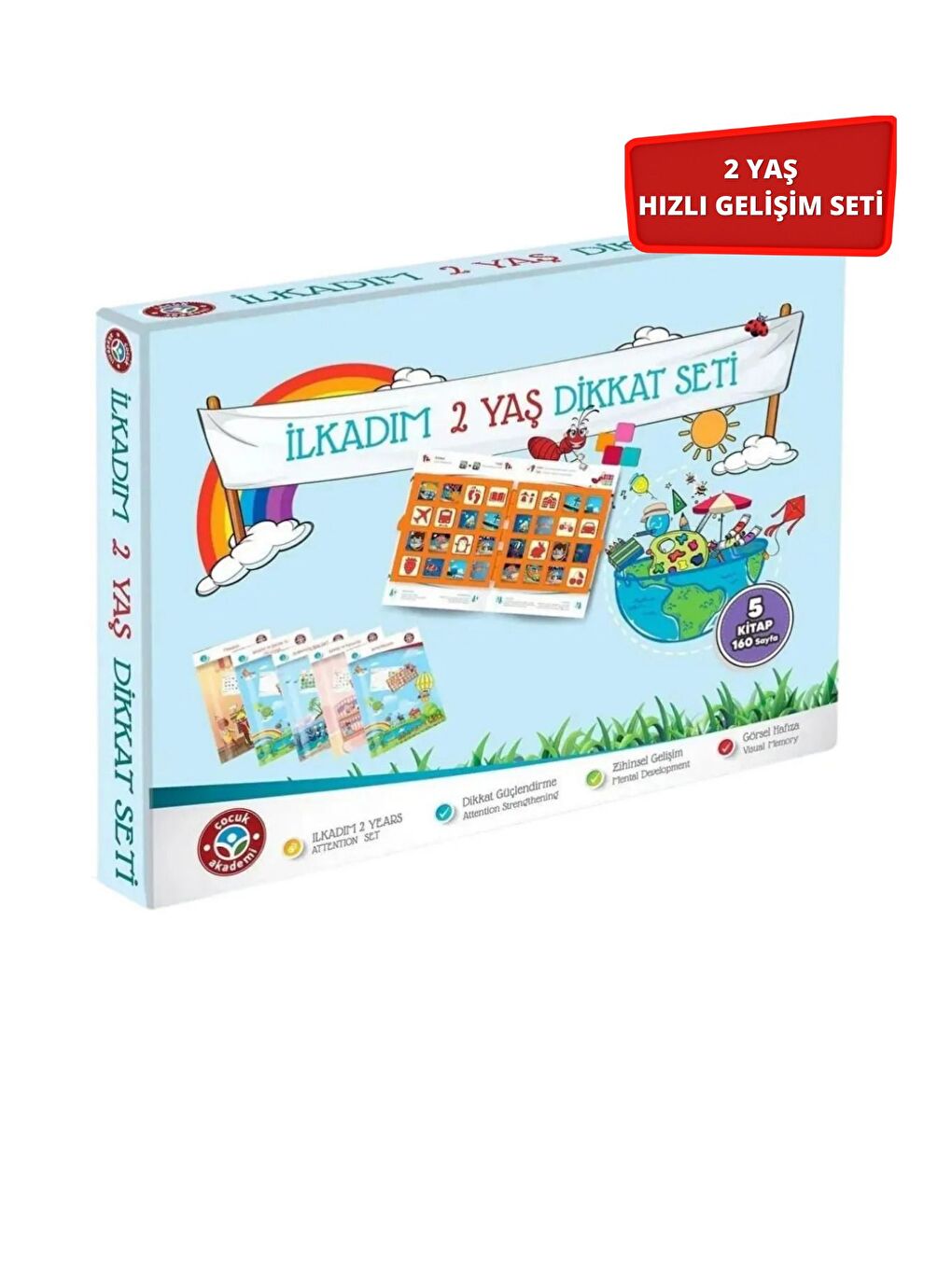 Çocuk Akademi Beyaz 2 Yaş Dikkat