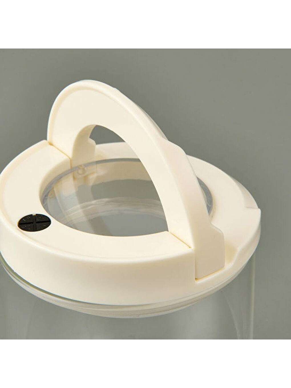 Vakumlu Erzak Kavanozu - Beyaz / Şeffaf - 1000 ml-3