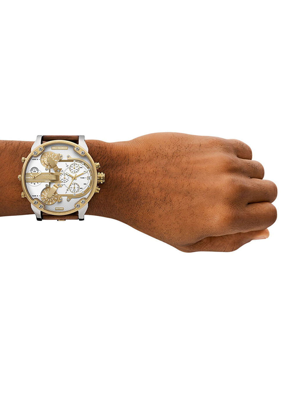 Kahverengi DZ7483 Erkek Kol Saati-3