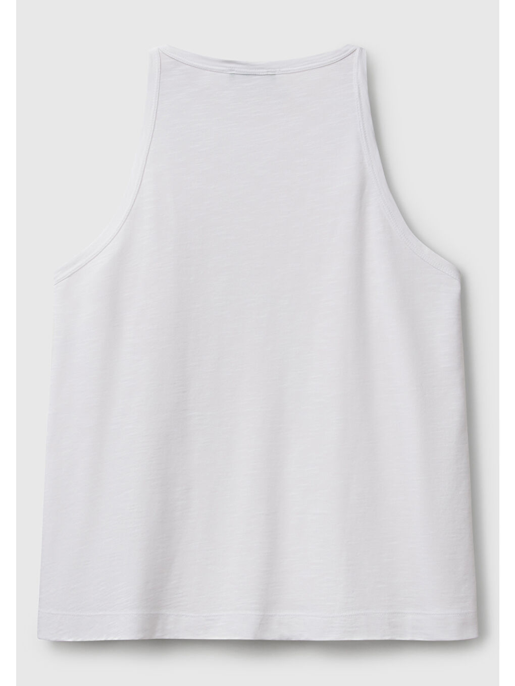 Kadın Beyaz Modal Karışımlı Slub Atlet-3