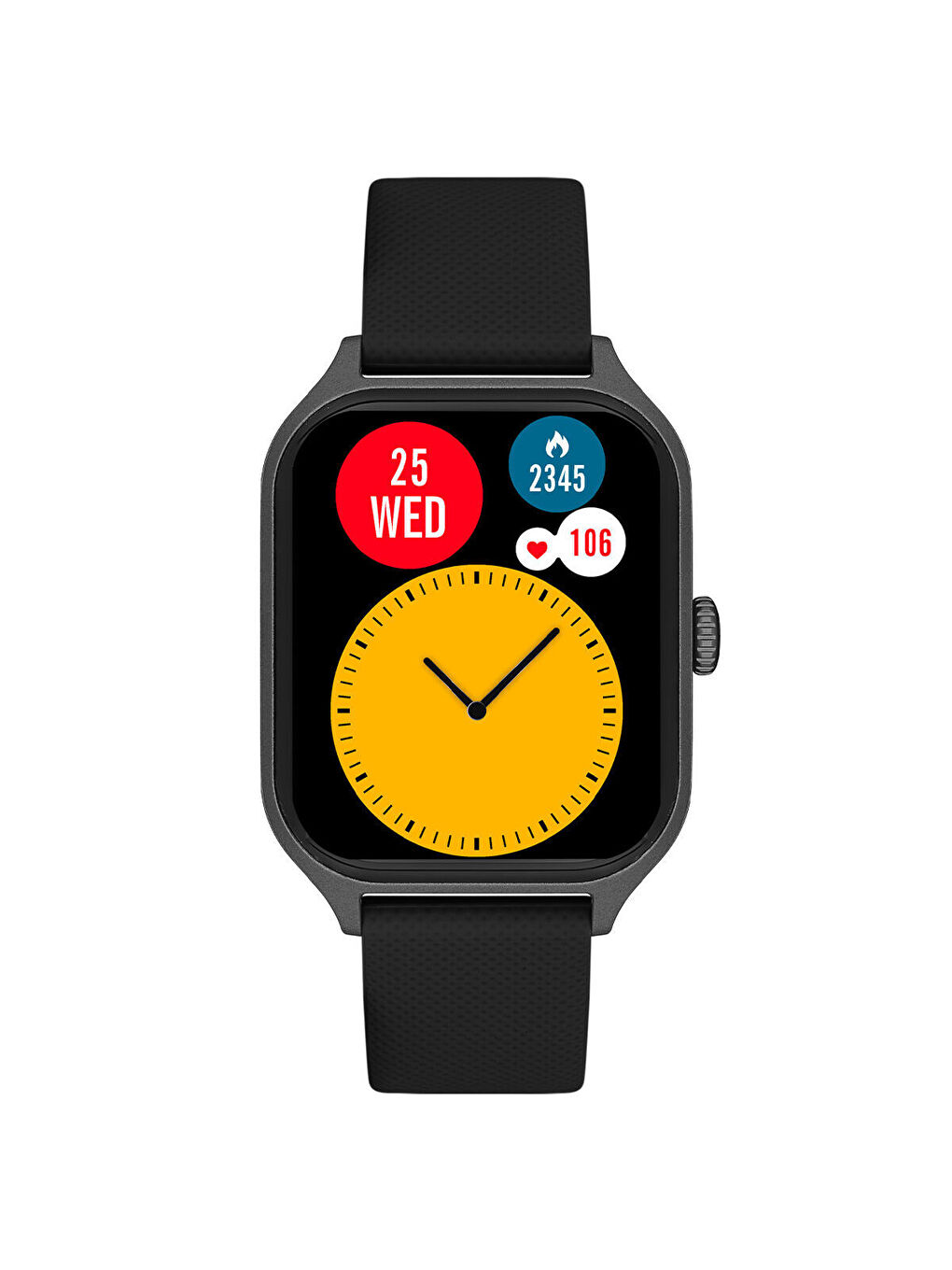 Siyah FT202301F2301 Akıllı Saat ve Yedek Kordon-4