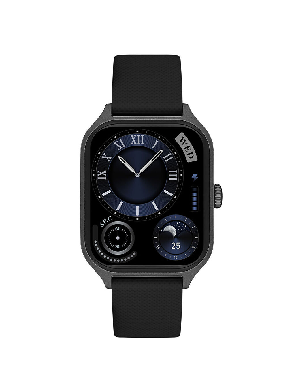 Siyah FT202301F2301 Akıllı Saat ve Yedek Kordon-5