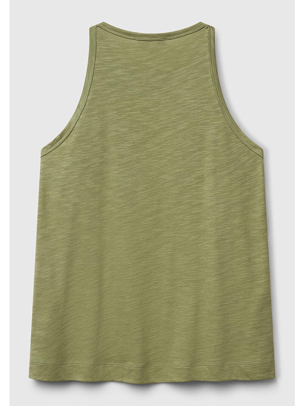 Gri Kadın Adaçayı yeşili Modal Karışımlı Slub Atlet-3