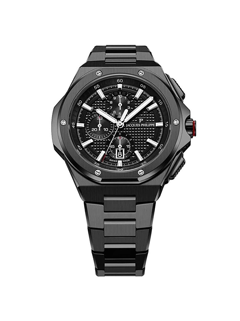 Siyah JPQGC488317XS Erkek Kol Saati Ve Yedek Kordon-1