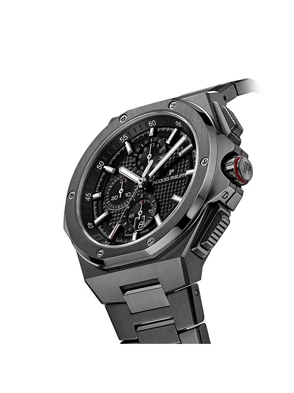 Siyah JPQGC488317XS Erkek Kol Saati Ve Yedek Kordon-4