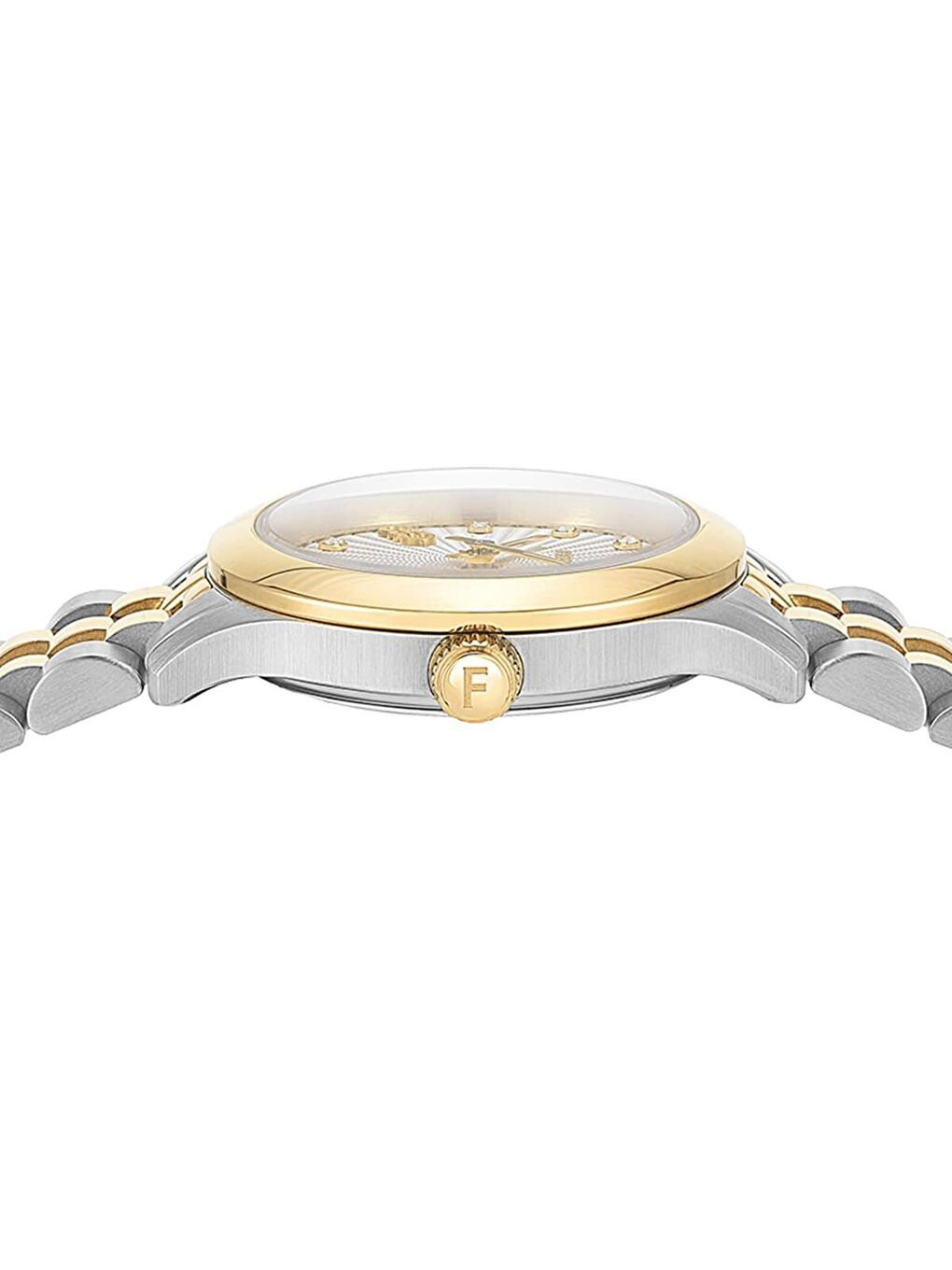 Sarı SFSA00424 Pırlantalı Kadın Kol Saati-1