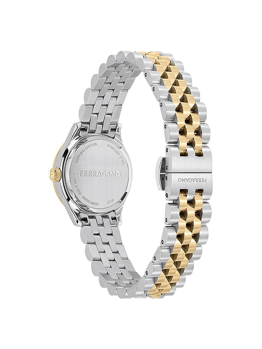 Sarı SFSA00424 Pırlantalı Kadın Kol Saati-2