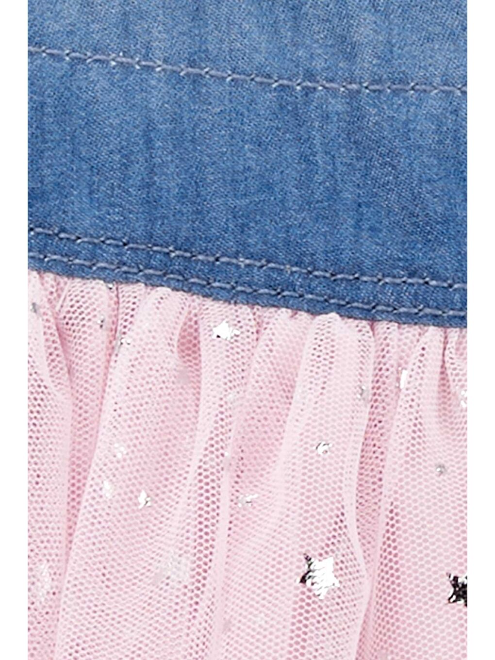 Karışık Küçük Kız Çocuk Etekli Salopet-2