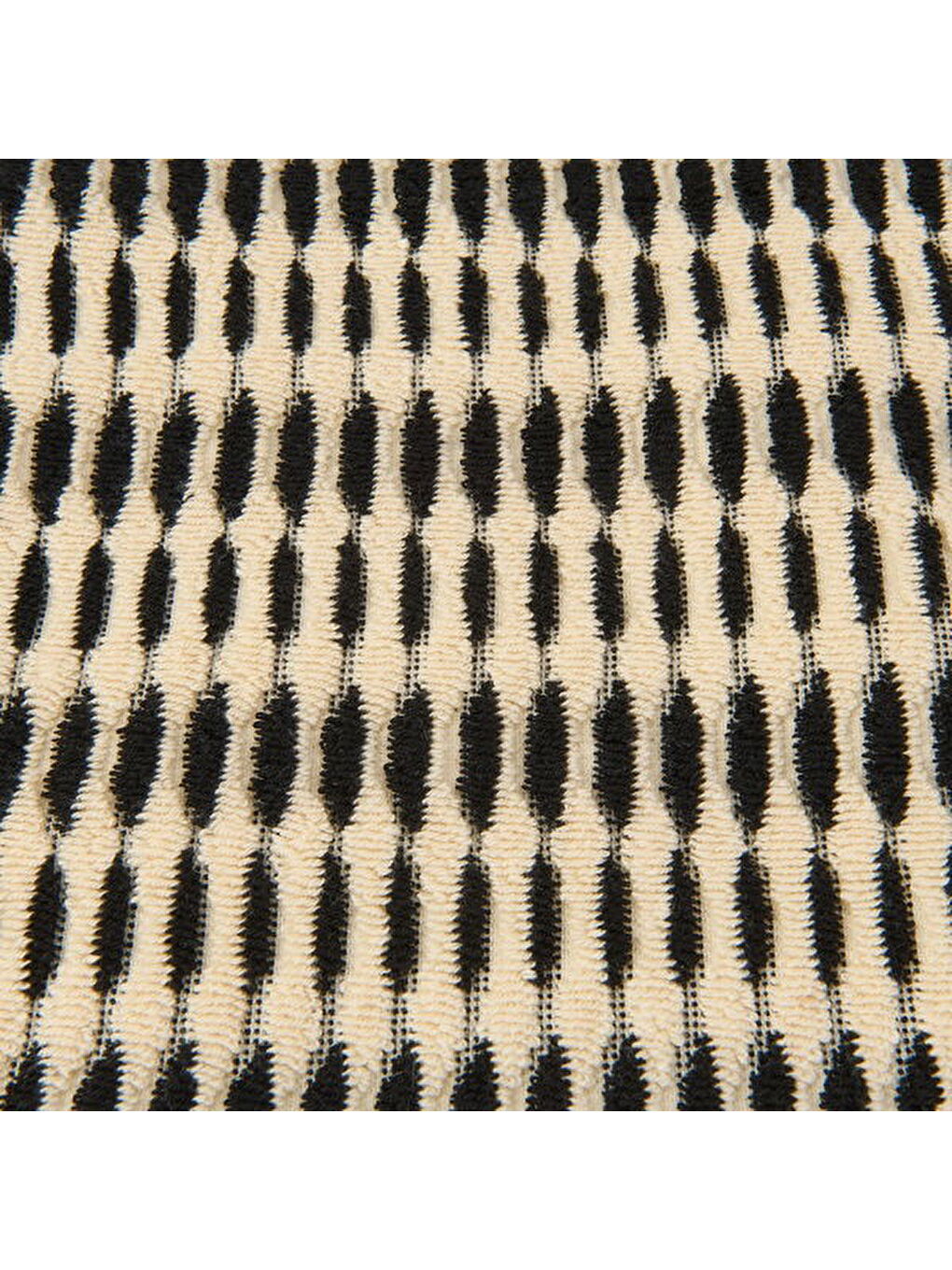 Lila Soft Greta Yüz Havlusu - Ekru / Siyah - 50x90 cm-2