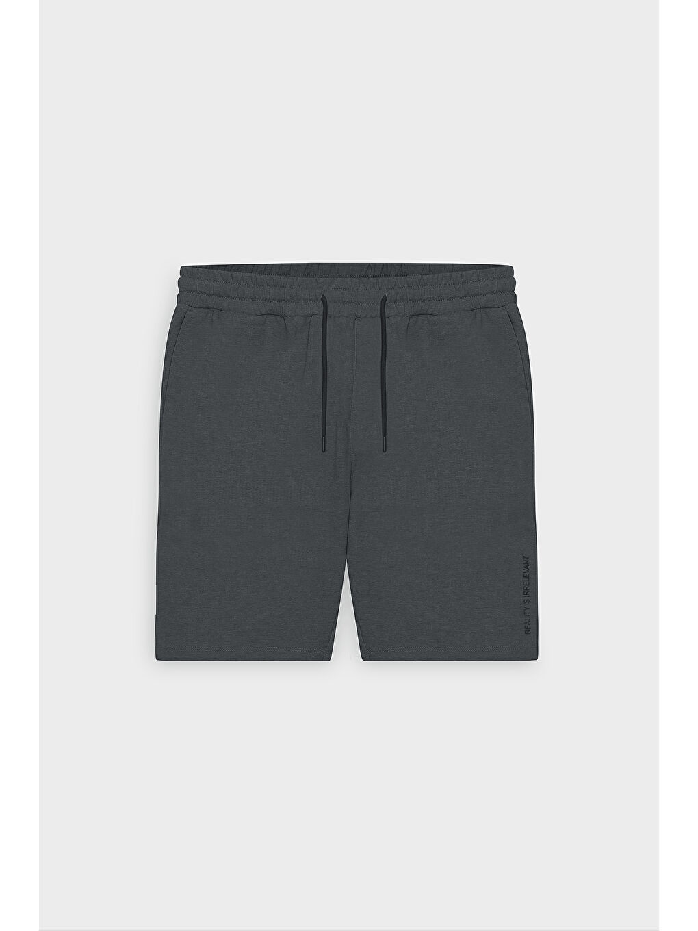 Erkek Antrasit-Melanj Standart Fit Normal Kesim Pamuklu Rahat Örme Şort-5