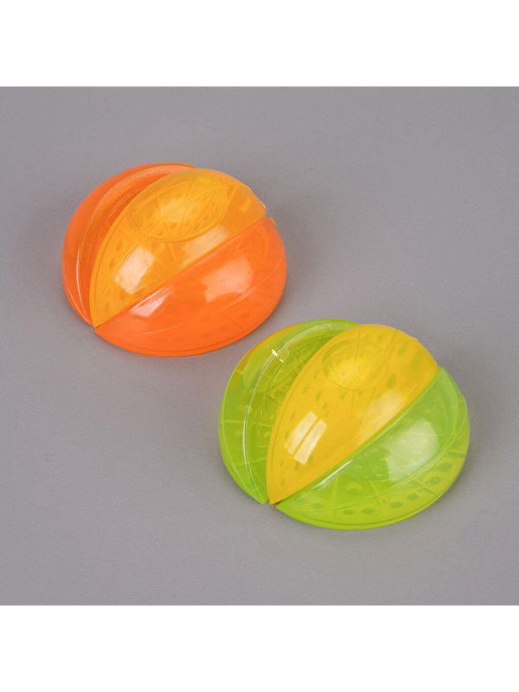 Renksiz Limon Şekilli 6'lı Plastik Buz Küpü - Renkli