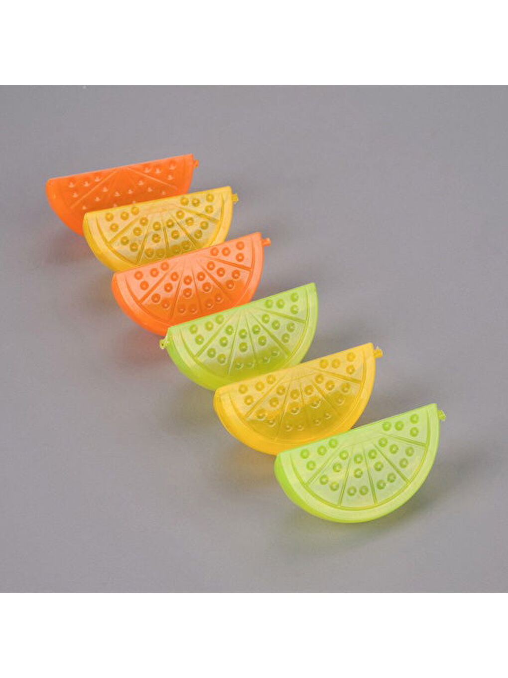 Renksiz Limon Şekilli 6'lı Plastik Buz Küpü - Renkli-3