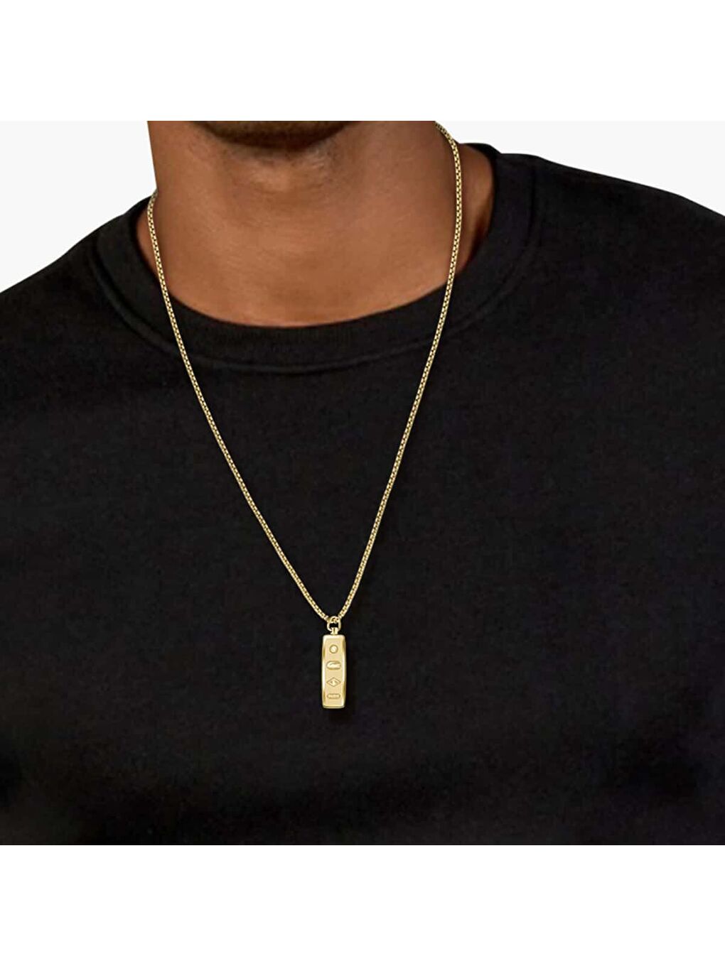 Sarı LACJ2040537 Erkek Kolye-3