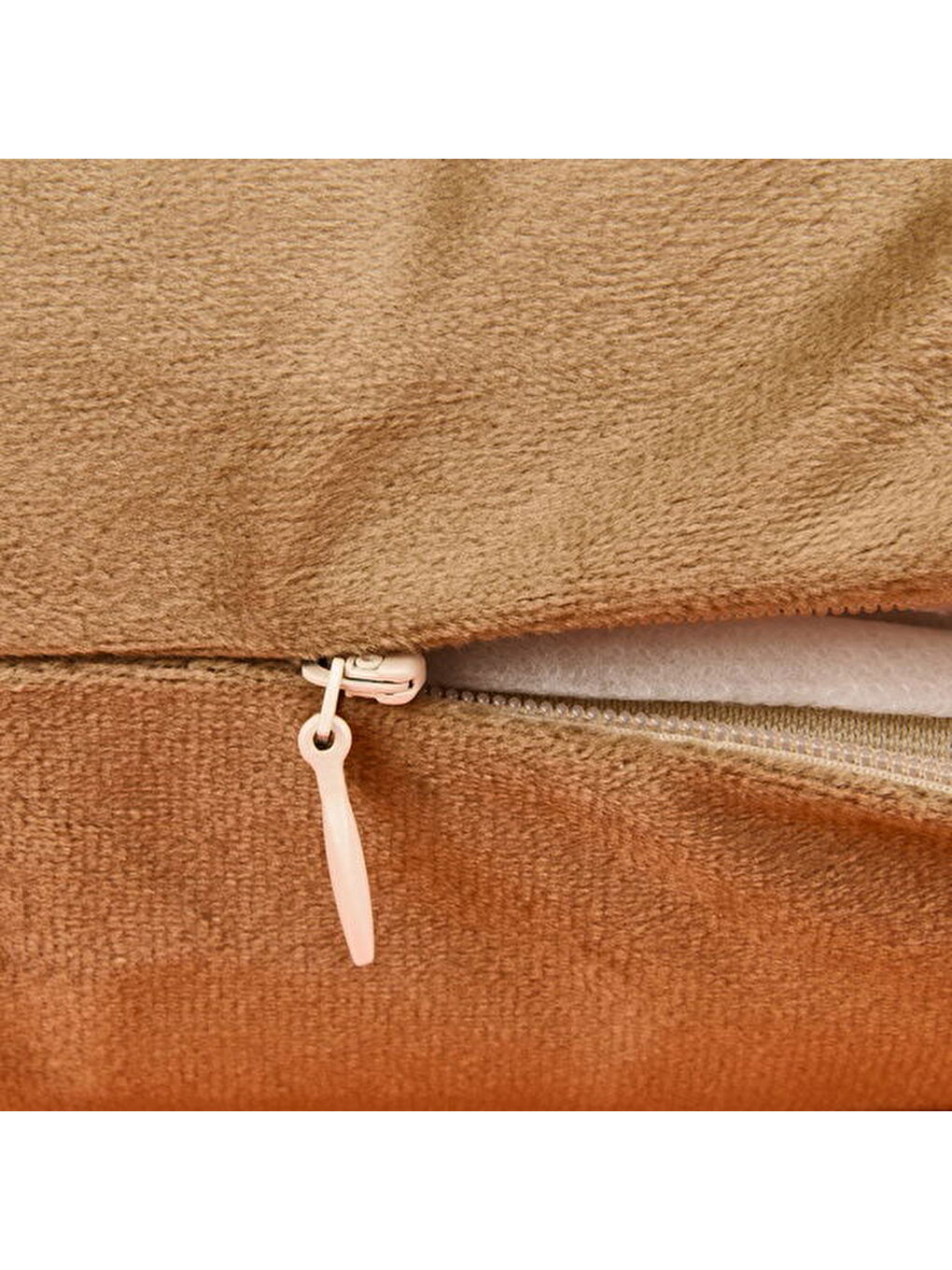 Soft Flora Kadife Kırlent - Bej - 30x50 cm-2