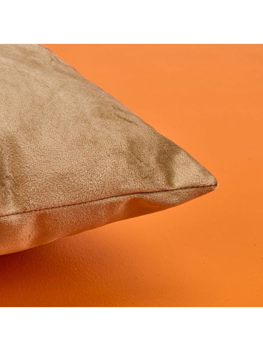 Soft Flora Kadife Kırlent - Bej - 30x50 cm-3