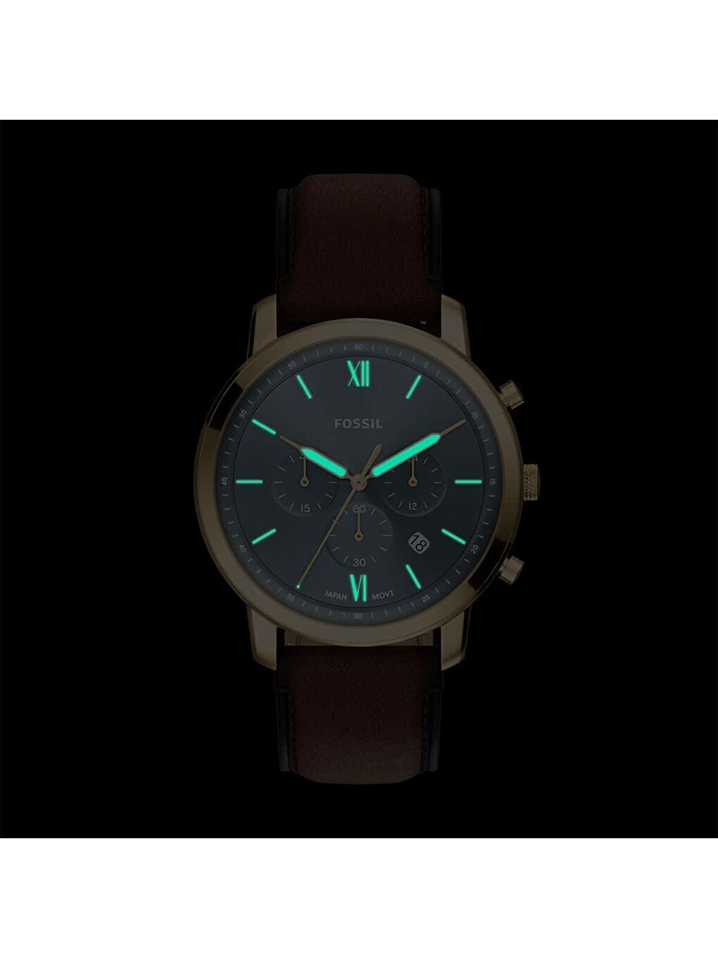 Kahverengi FFS6162 Erkek Kol Saati-4