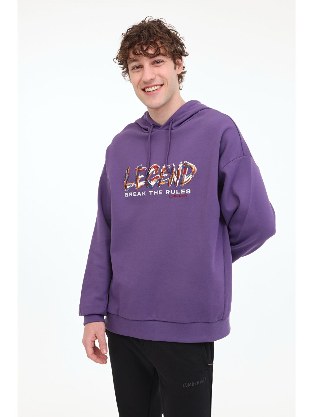 ML FRANCO 17FF09 5FX Mor Erkek Sweatshirt