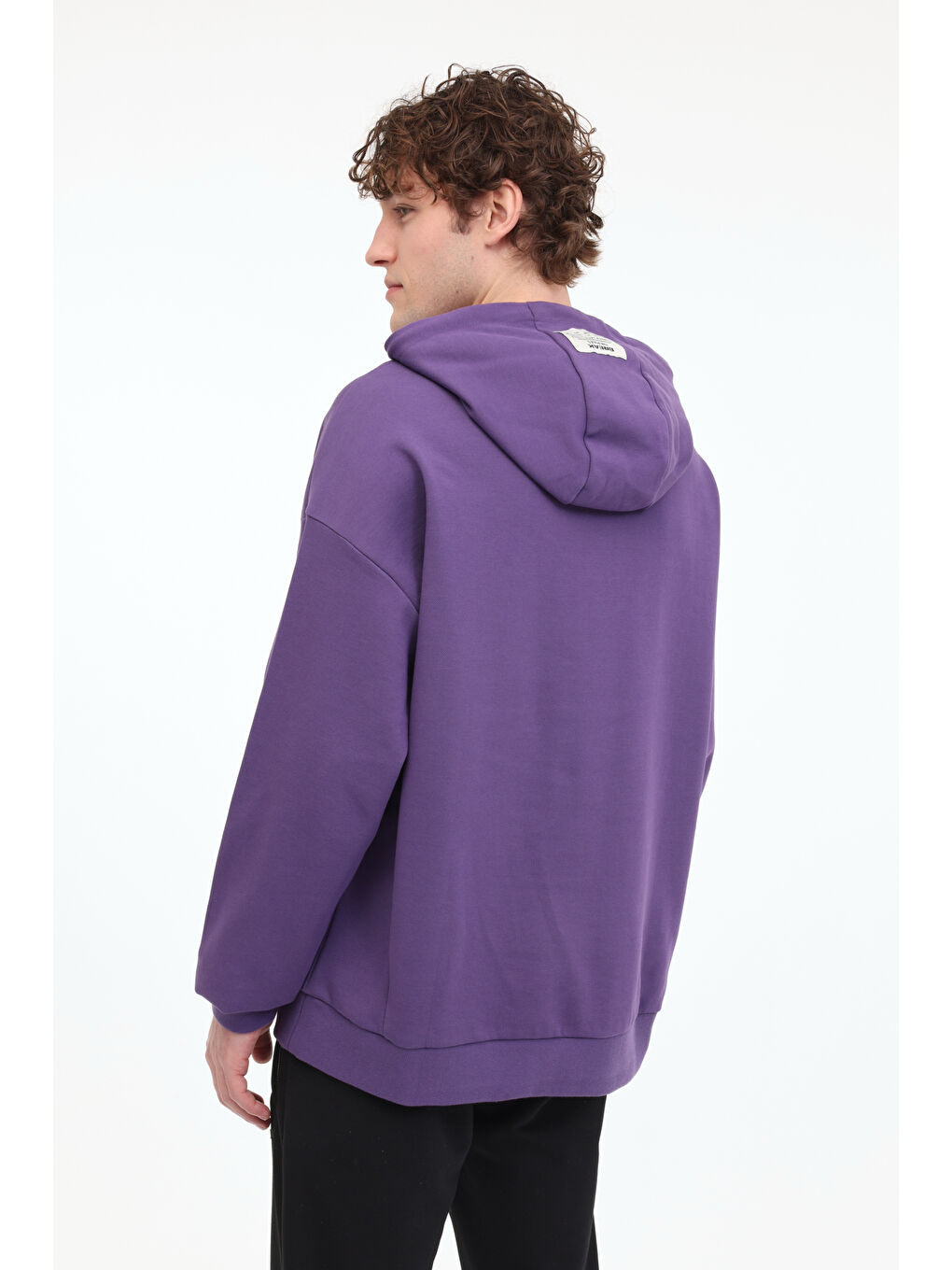 ML FRANCO 17FF09 5FX Mor Erkek Sweatshirt-1