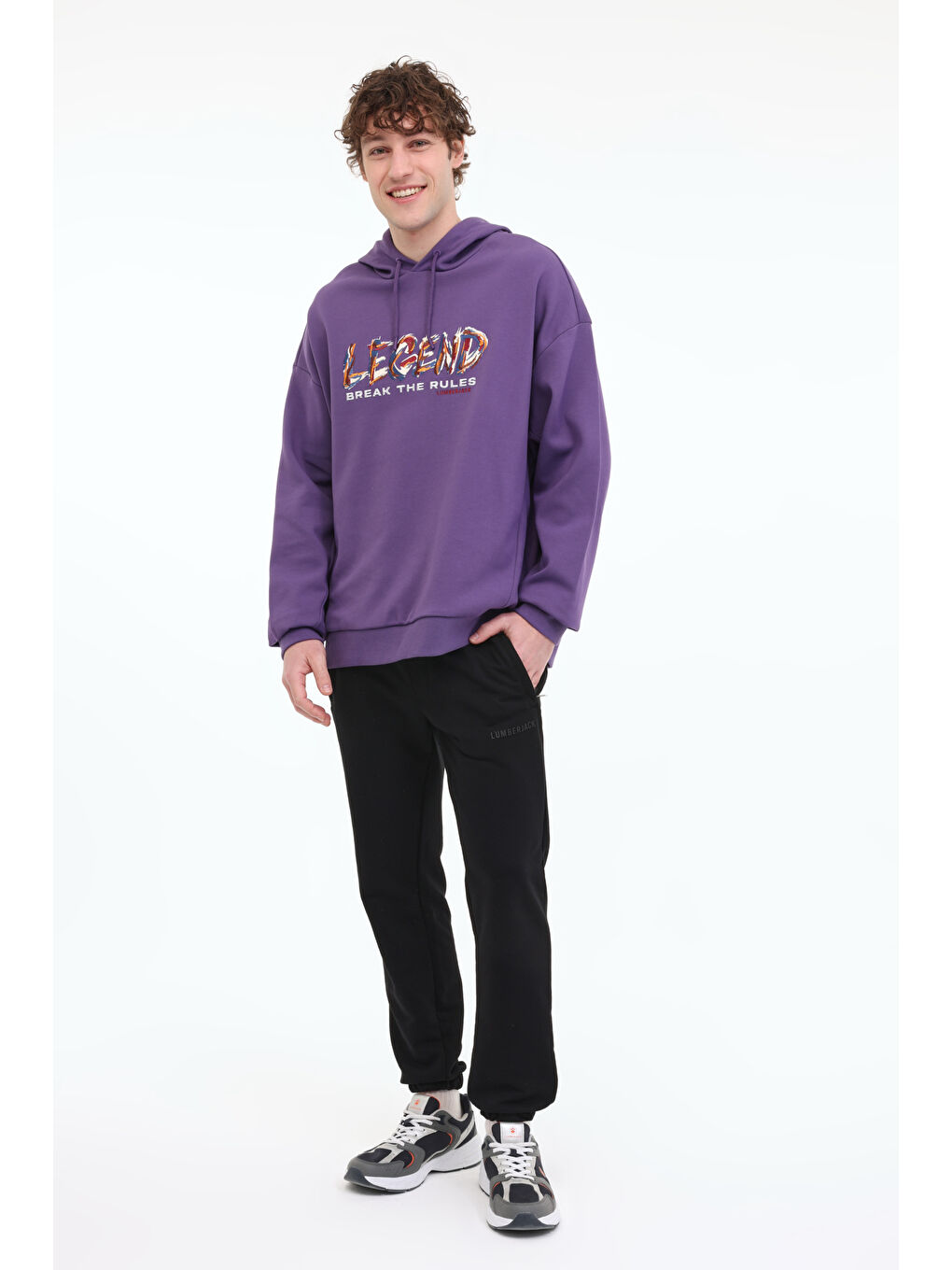 ML FRANCO 17FF09 5FX Mor Erkek Sweatshirt-2