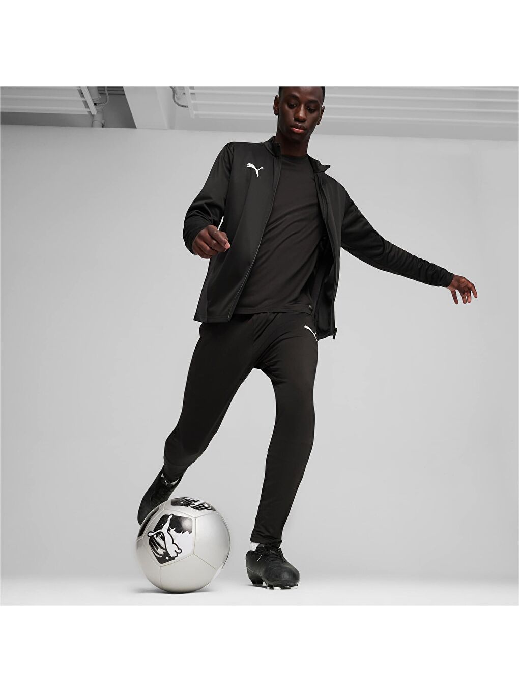 Siyah teamGOAL Football Erkek Antrenman Ceketi-3