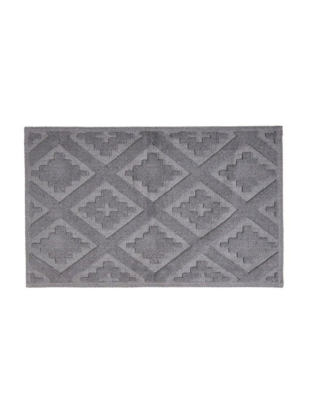 Soft Nil 2'li Banyo Paspası - Gri - 60x100 cm + 50x60 cm-1