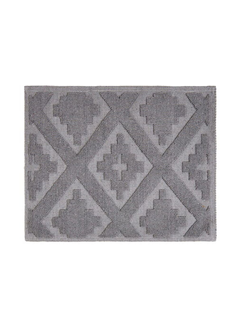 Soft Nil 2'li Banyo Paspası - Gri - 60x100 cm + 50x60 cm-2