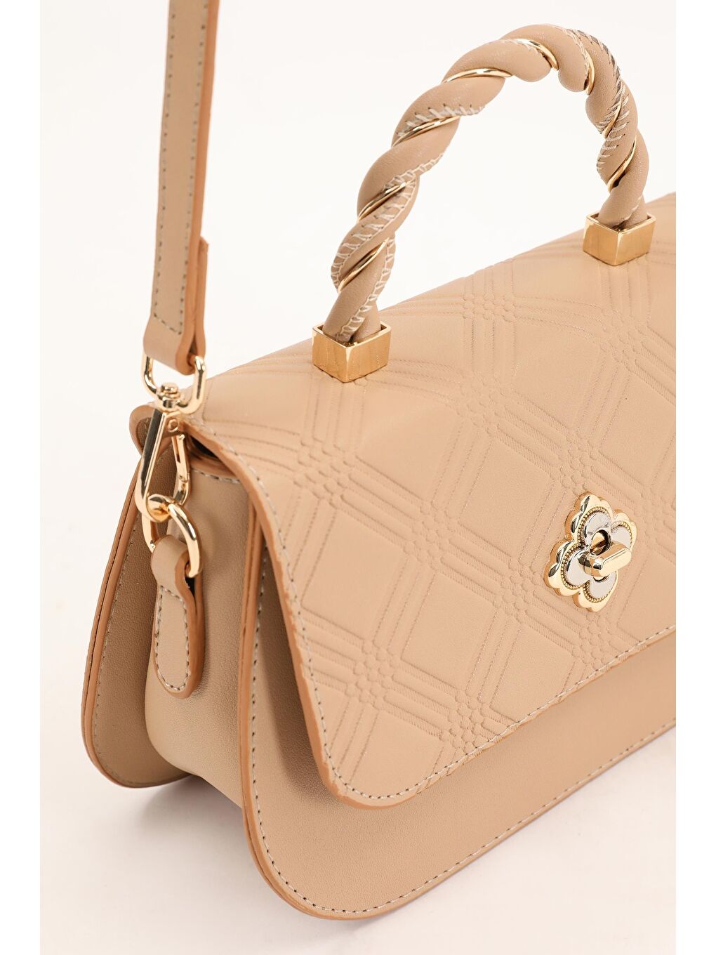 Bej Nude Kadın Omuz Çantası 930180-2