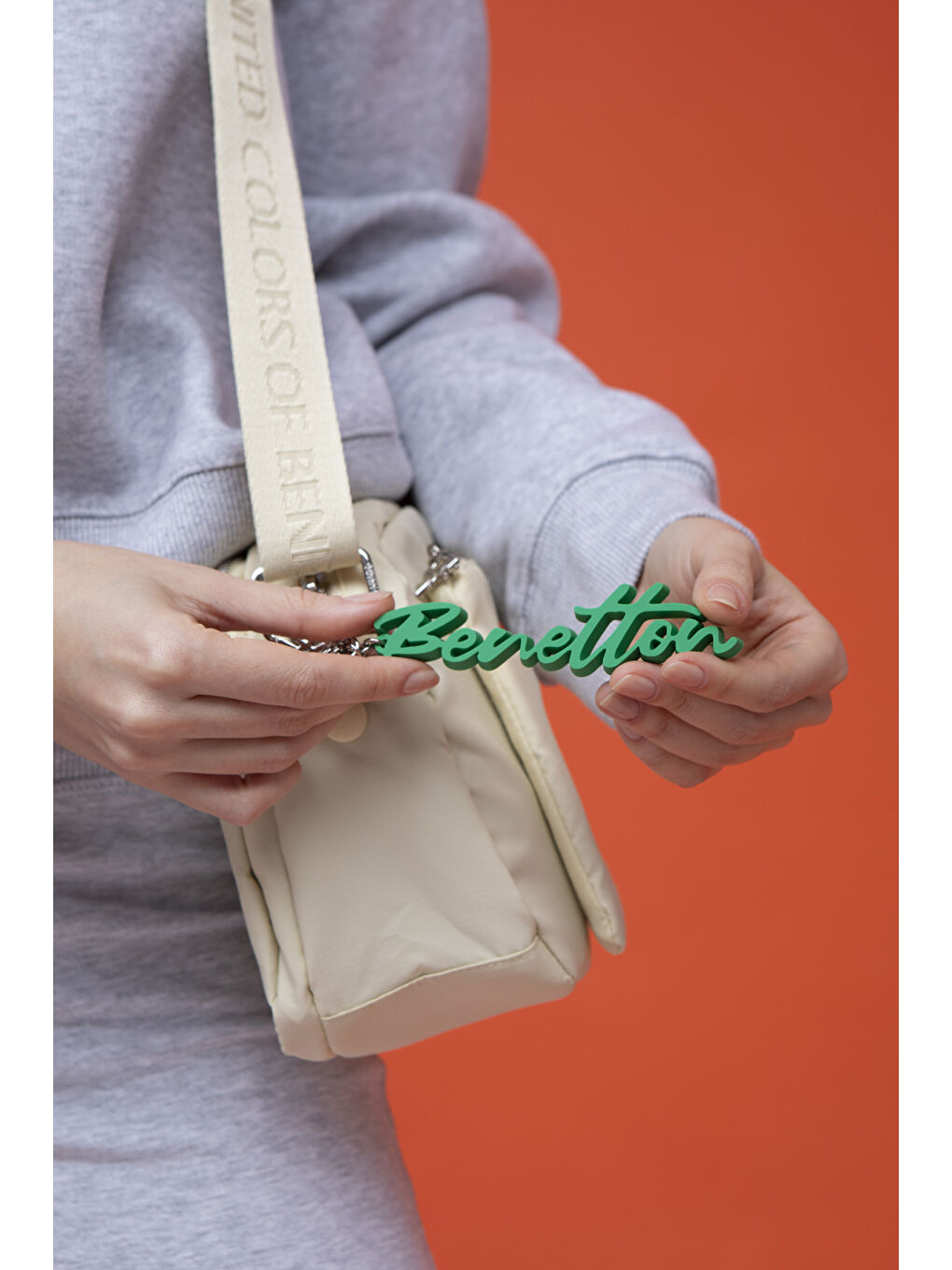United Colors Of Benetton Kadin Çapraz Çanta Bej BNT1459 - 2