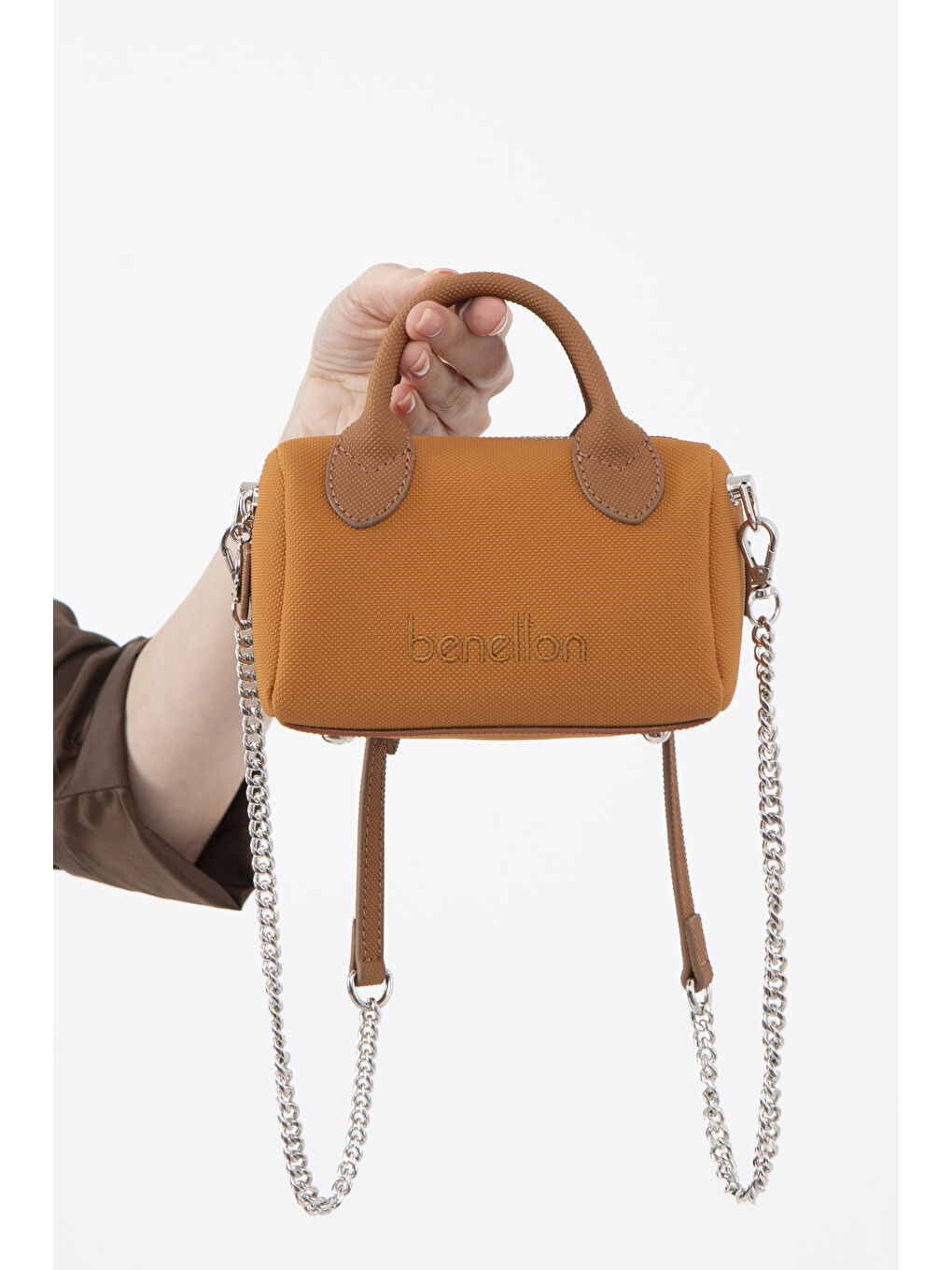 Kahverengi Kadin Çapraz Çanta Hardal-Camel BNT1593-2