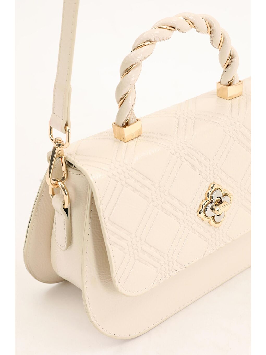 Kahverengi Krem Rugan Kadın Omuz Çantası 930180-2