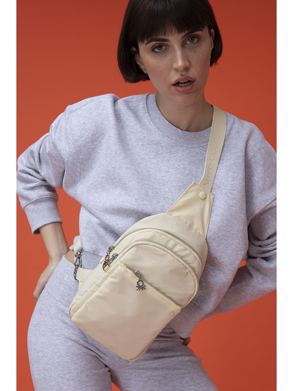 Kadin Vücut Çantasi Bej BNT1457-1