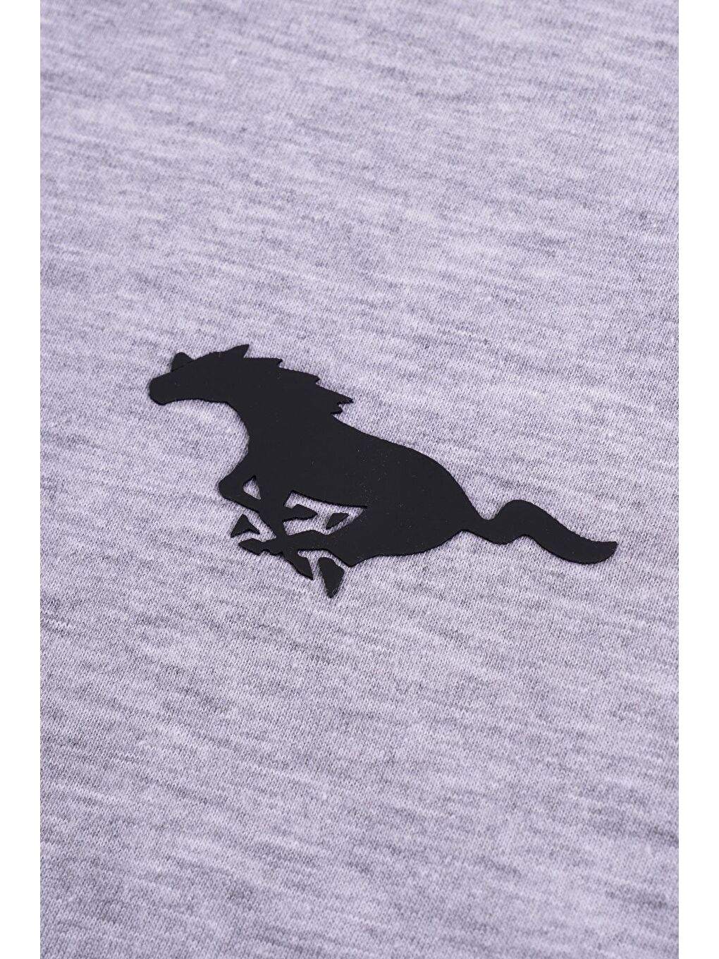 Bisiklet Yaka Kısa Kol Baskılı Gri Renk Erkek Çocuk Tshirt-2