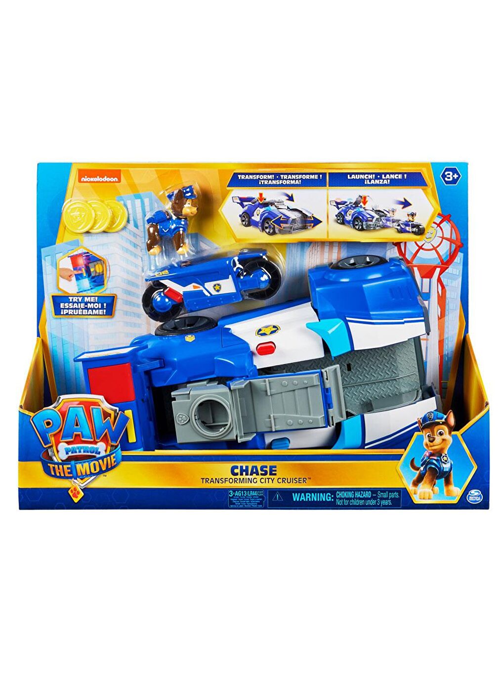 Paw Patrol Renksiz Filmi Dönüşebilen Işıklı Şehir Aracı Ve Sesli Motosikleti 6060759