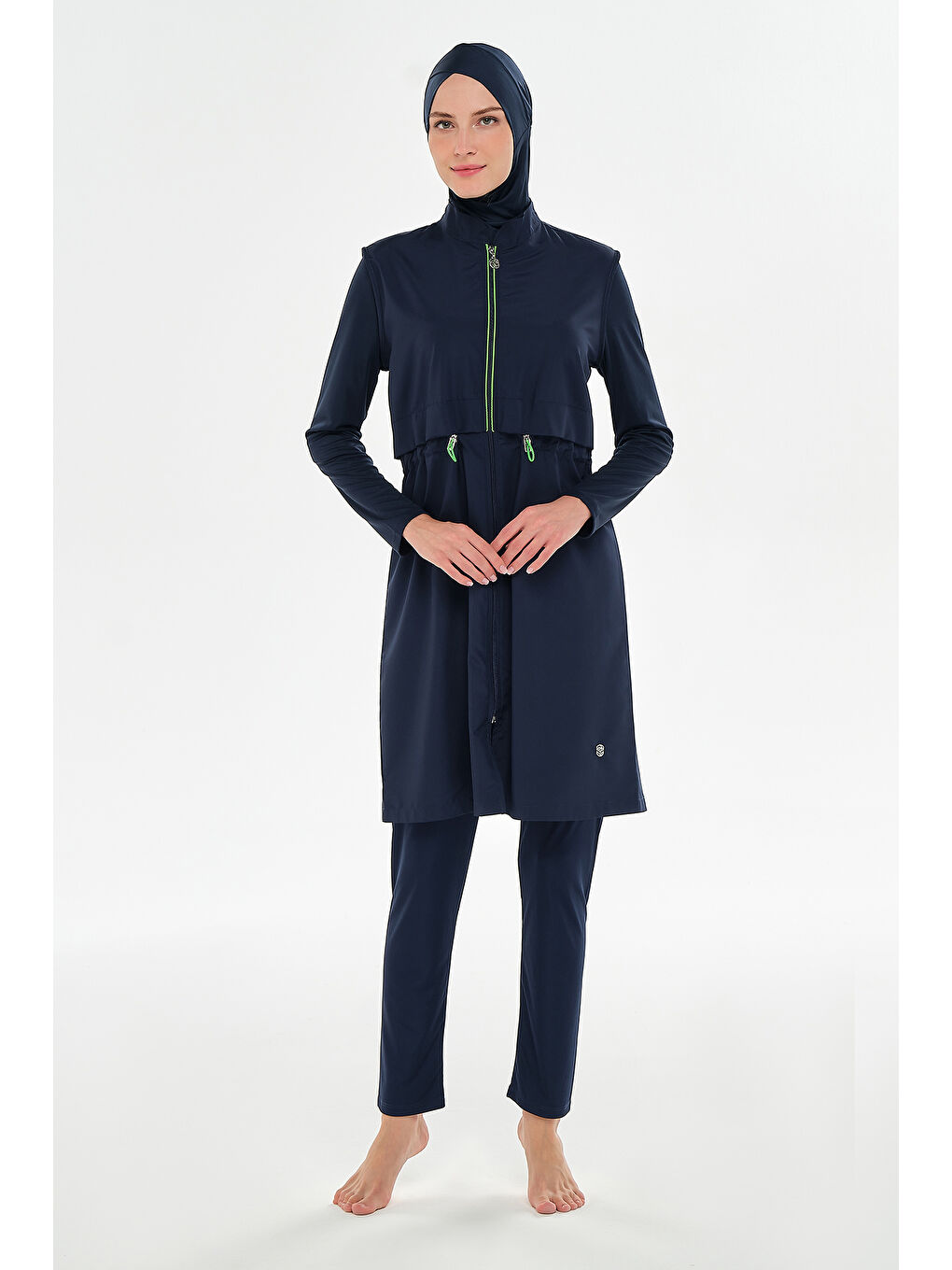 Spor Model Tam Kapalı Tesettür Mayo 3314 Koyu Lacivert-1