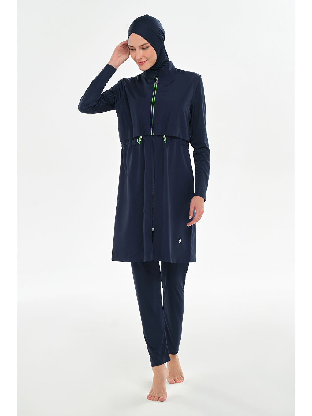 Spor Model Tam Kapalı Tesettür Mayo 3314 Koyu Lacivert-2